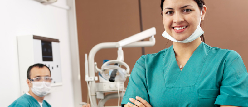 Dental Assistant in a dental office.