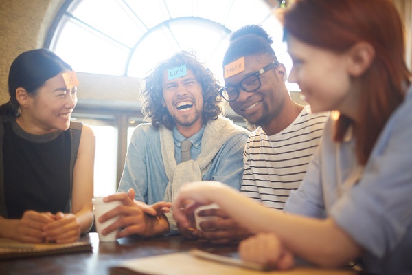 Playing games together as a team is a fun way for teammates to build each other up!