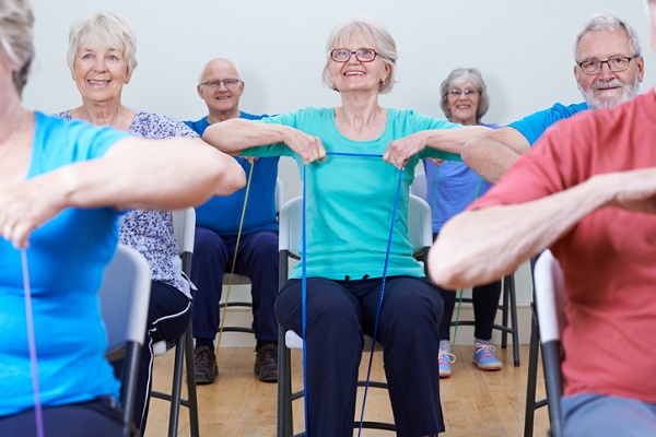 Physical exercise is even possible to do in a chair