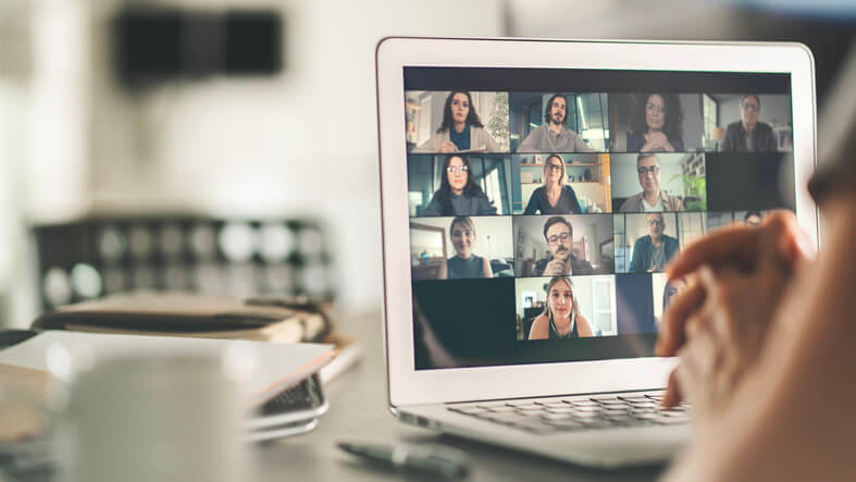 An online classroom setting for a digital marketing course