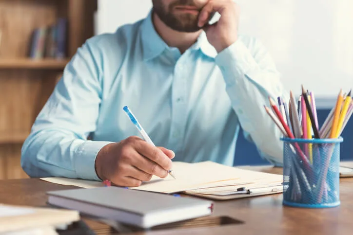 A candidate preparing for a job interview